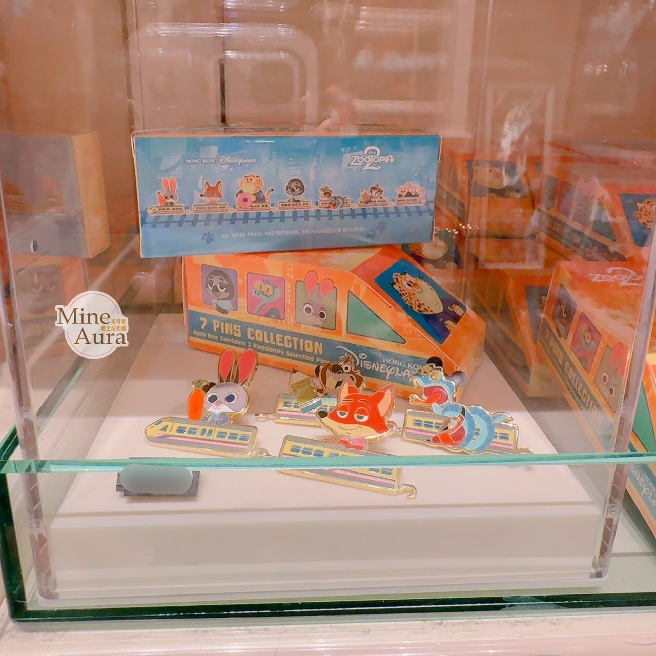 動物方城市 Zootopia 圖案 列車 造型 徽章 PIN 盲選盒 盲盒 -香港迪士尼樂園