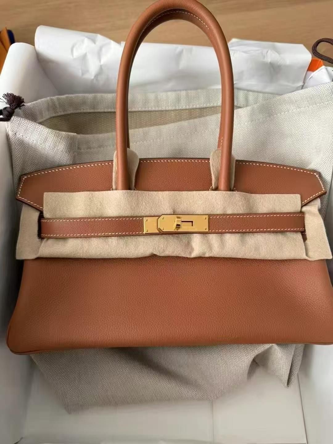 Birkin shoulder 37 gold cc evercolor K