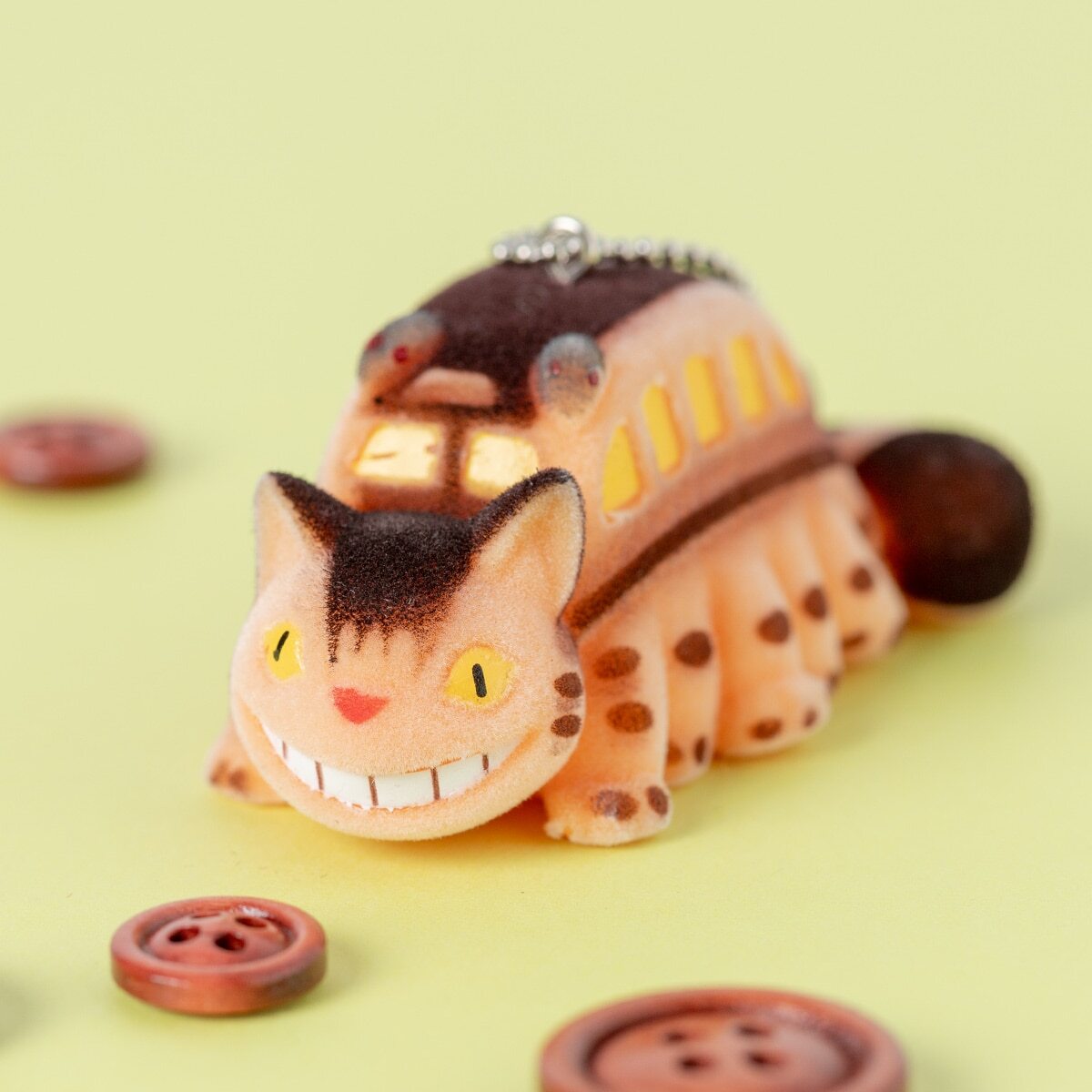 植絨鑰匙圈 貓巴士