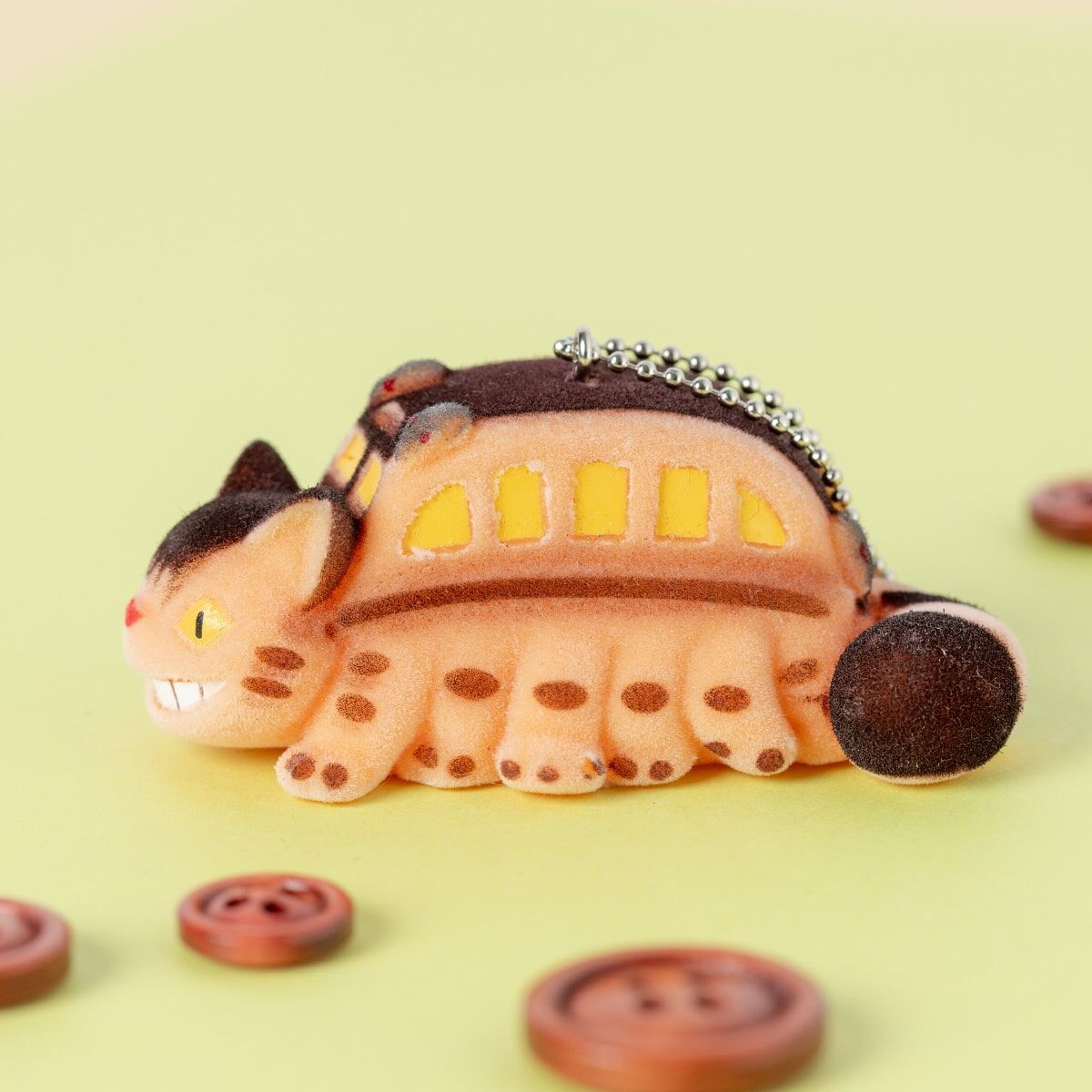 植絨鑰匙圈 貓巴士