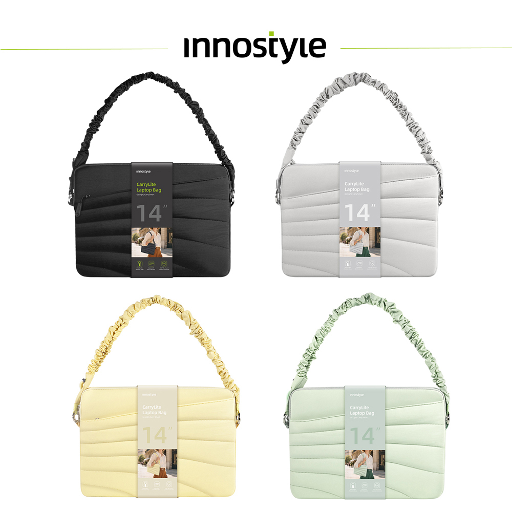 innostyle CarryLite系列 14吋 3種背法 防摔收納 斜背包/電腦包/筆電包/平板包/公事包/手提包/肩背包