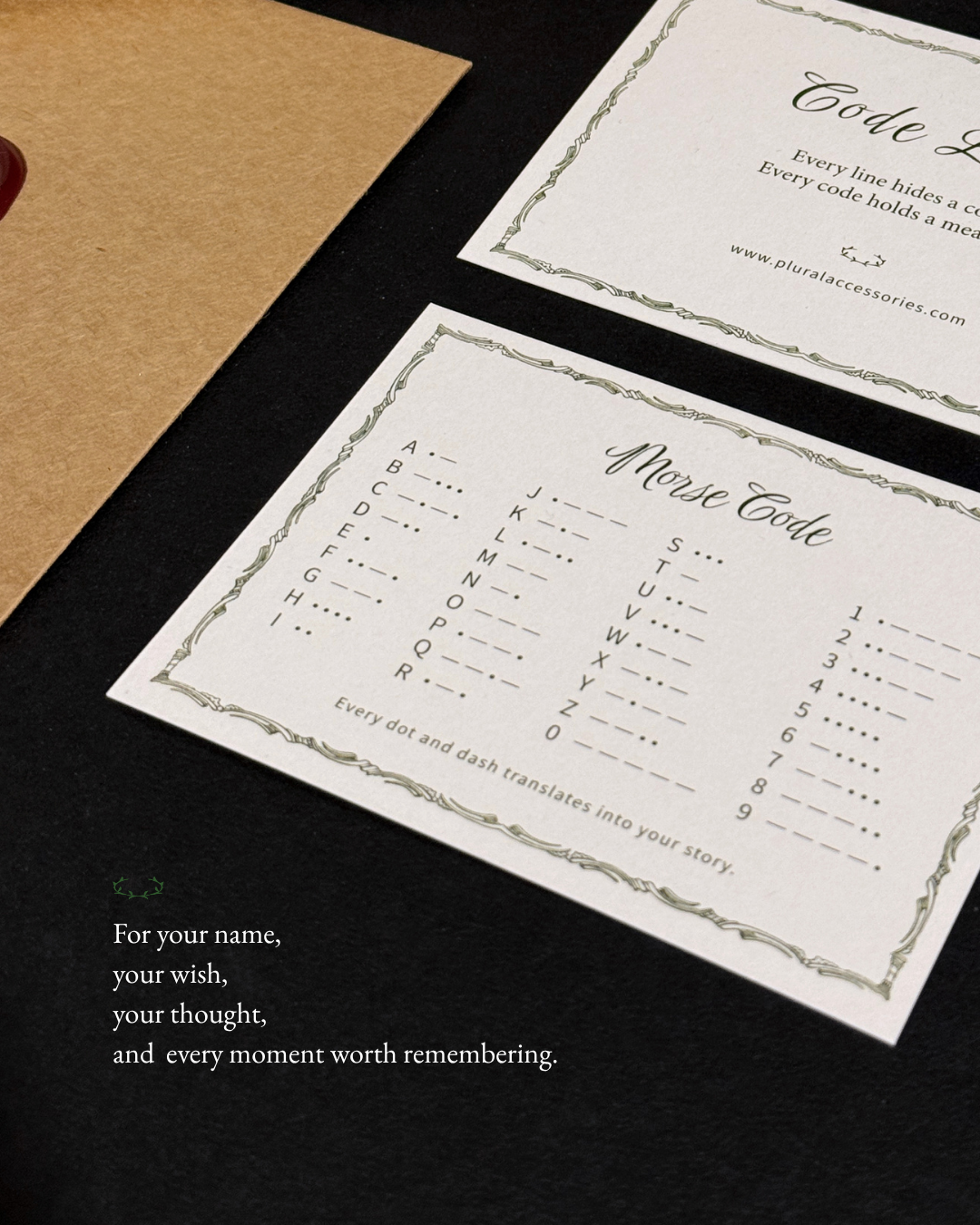 Code Line 客製化 - 摩斯密碼項鍊