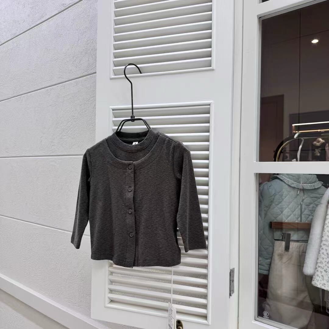 深綠假兩件上衣