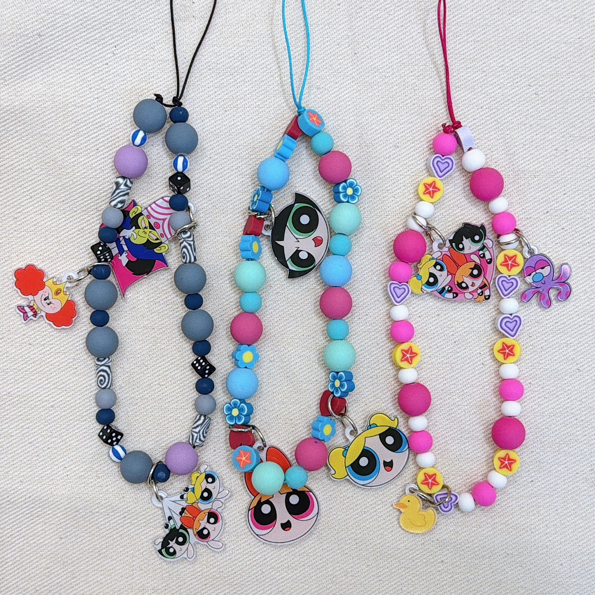 泰國限定飛天小女警手機鏈(現貨)