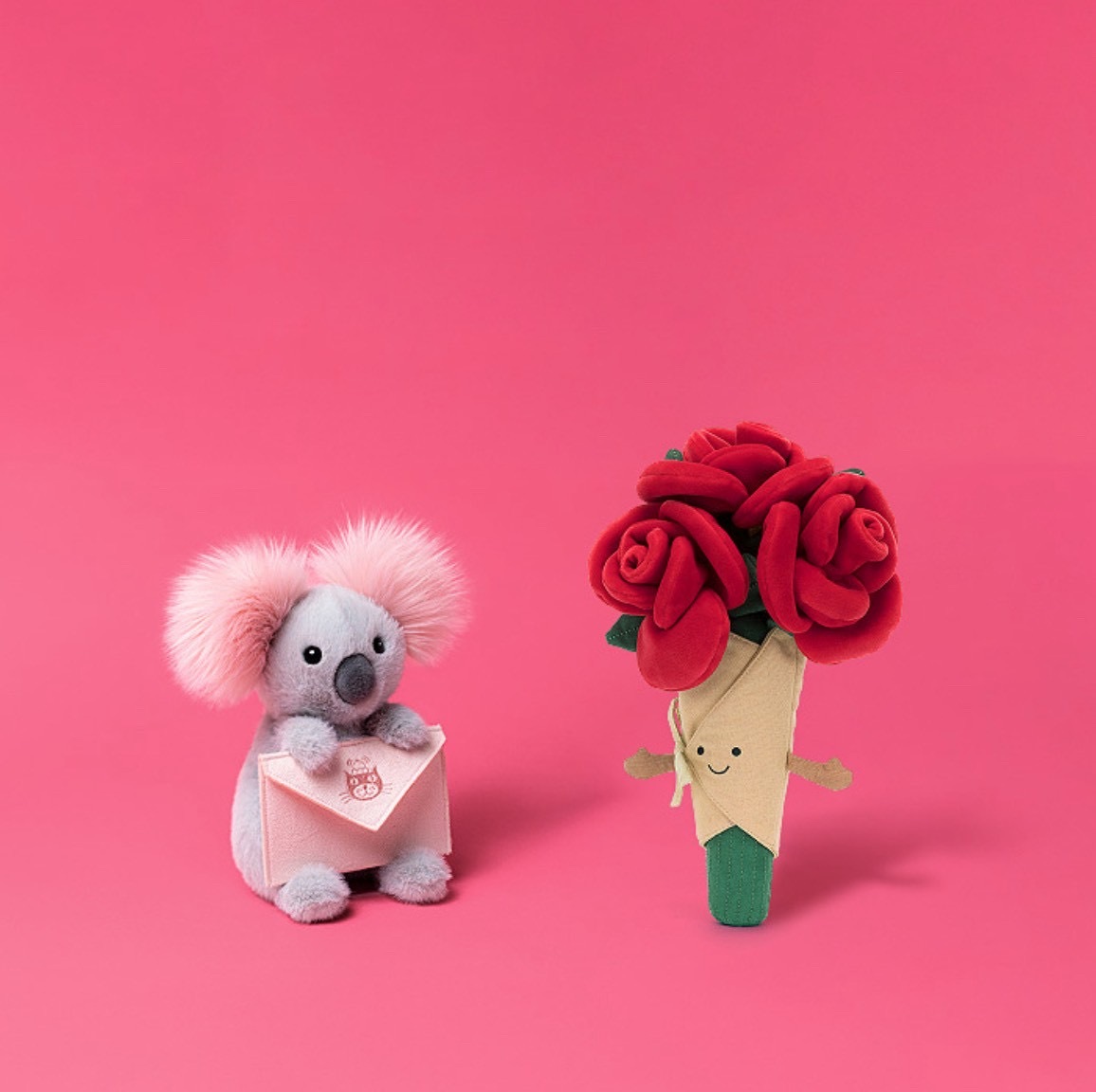 【Luxury】全球首發 英國 Jellycat 绯心龙玩偶 浪漫套裝禮盒組 玩偶 花語信使考拉 邦尼兔