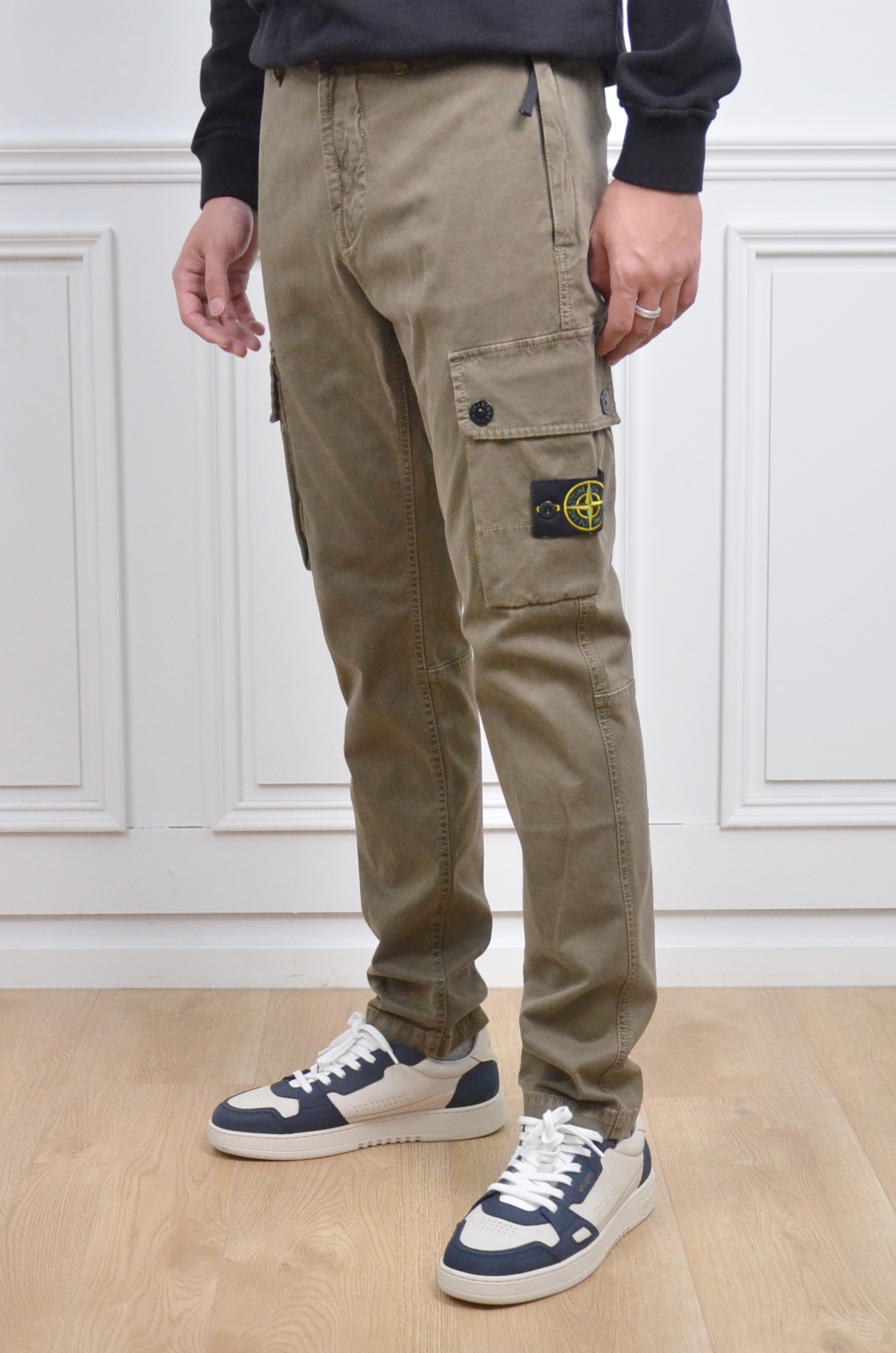 Stone Island 工裝窄管長褲-墨綠【K2S153100034S00L1V0154】