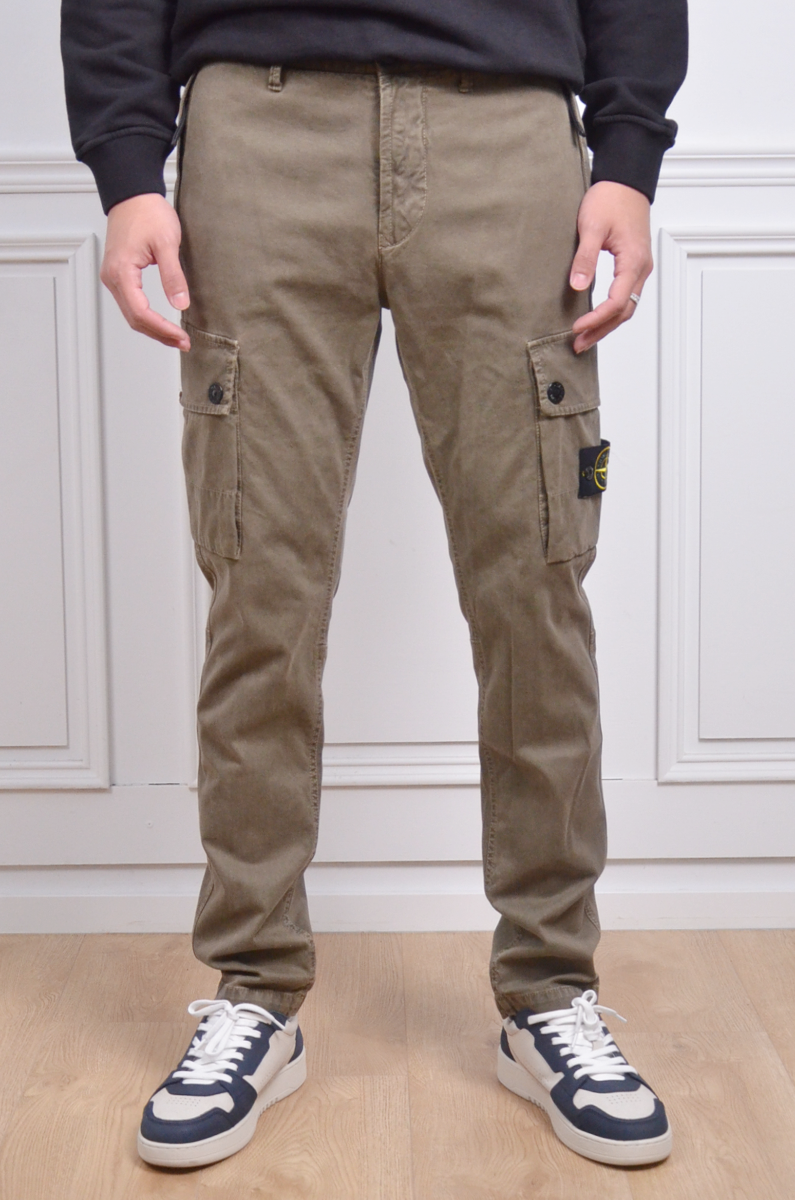 Stone Island 工裝窄管長褲-墨綠【K2S153100034S00L1V0154】