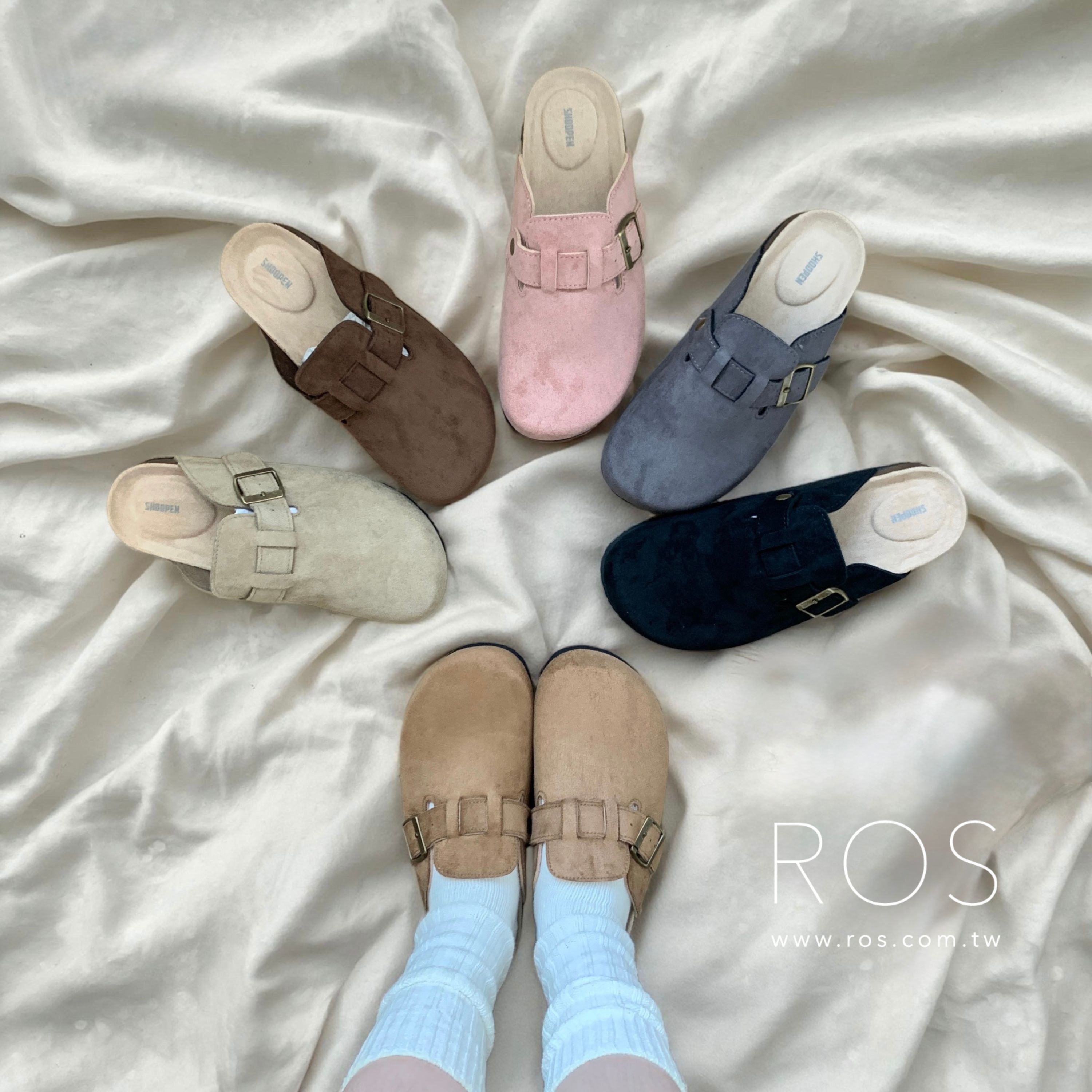 🇰🇷韓國限定 Shoopen Suede Clog 勃肯 麂皮拖鞋(6colors)