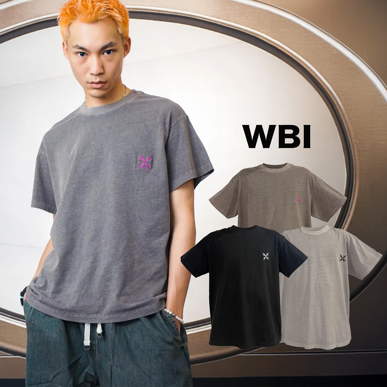 WBI 25SS EXO-判 /  E.X.O Rogue Mark TEE EXO-01 刺綉短袖 短tee