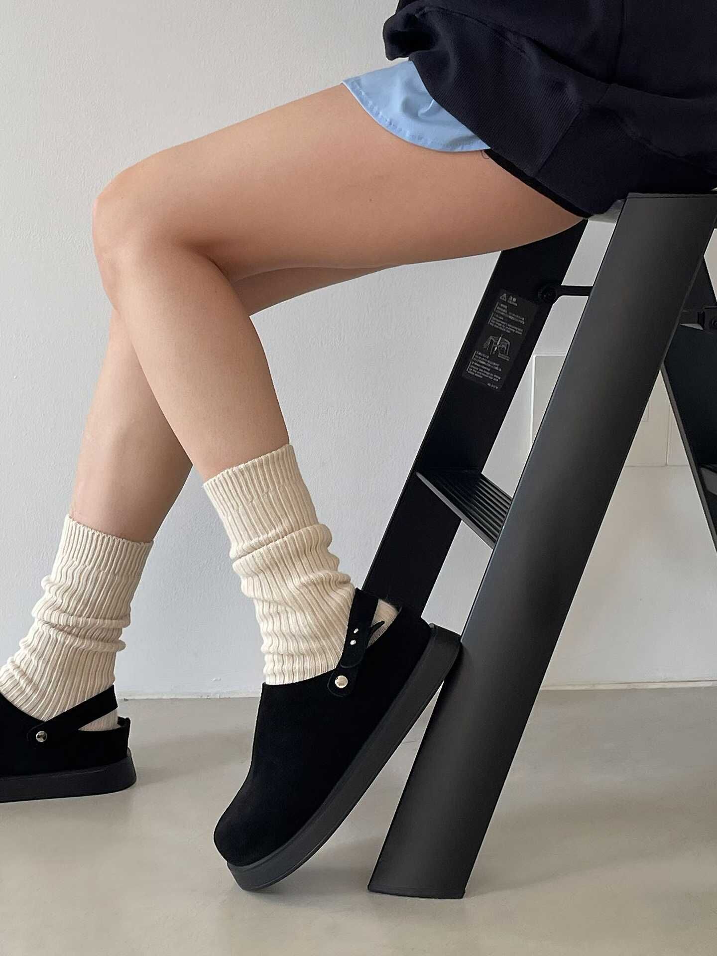 CC11 牛皮2way厚底拖鞋 *買大一碼*