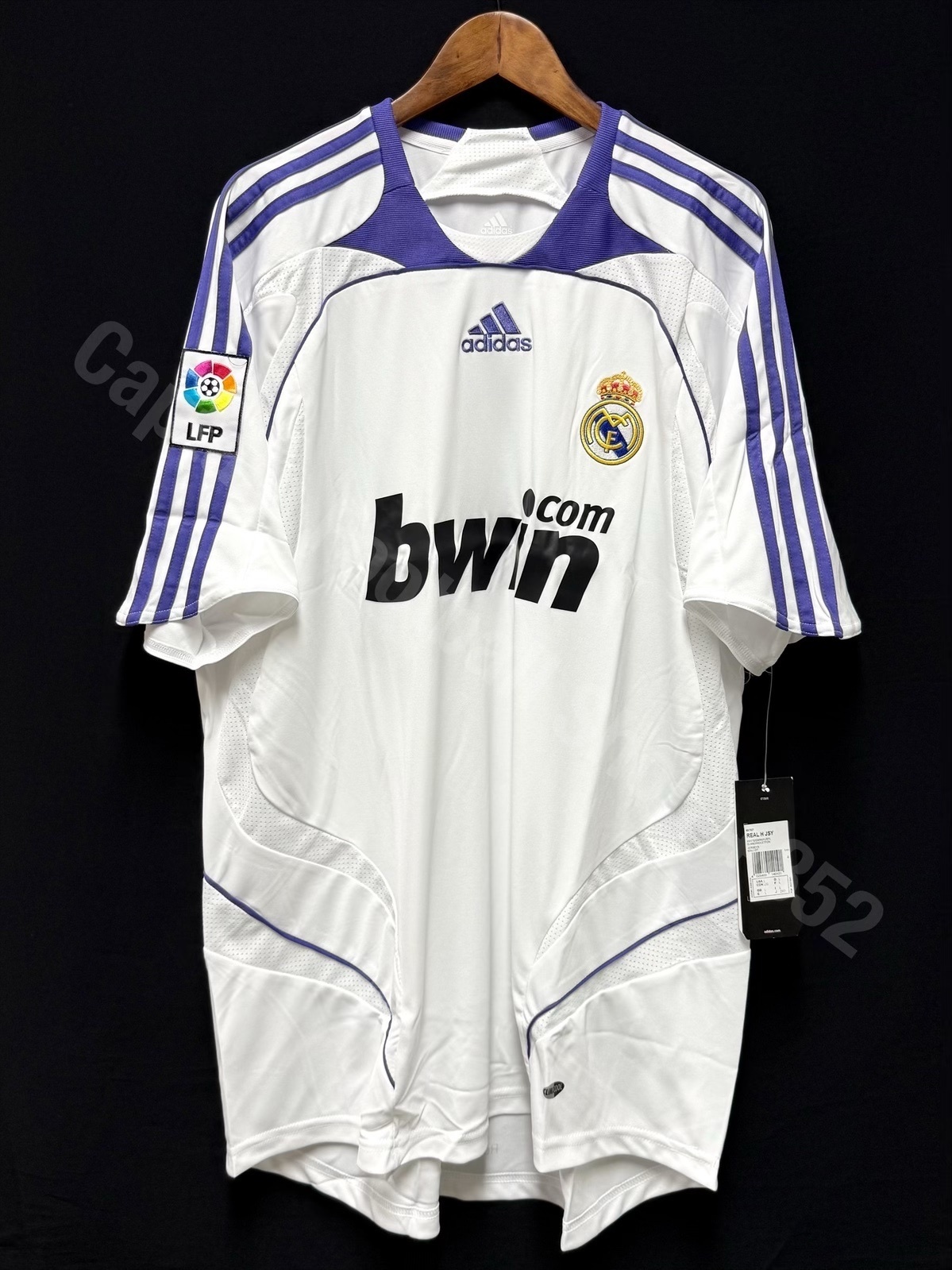 (BNWT) Real Madrid 2007-2008 Adidas Home Shirt