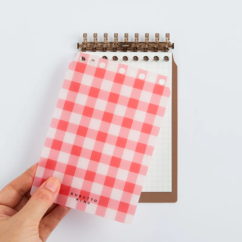 KURUTTO RING 活頁封面｜格紋款｜MARUMAN 日本