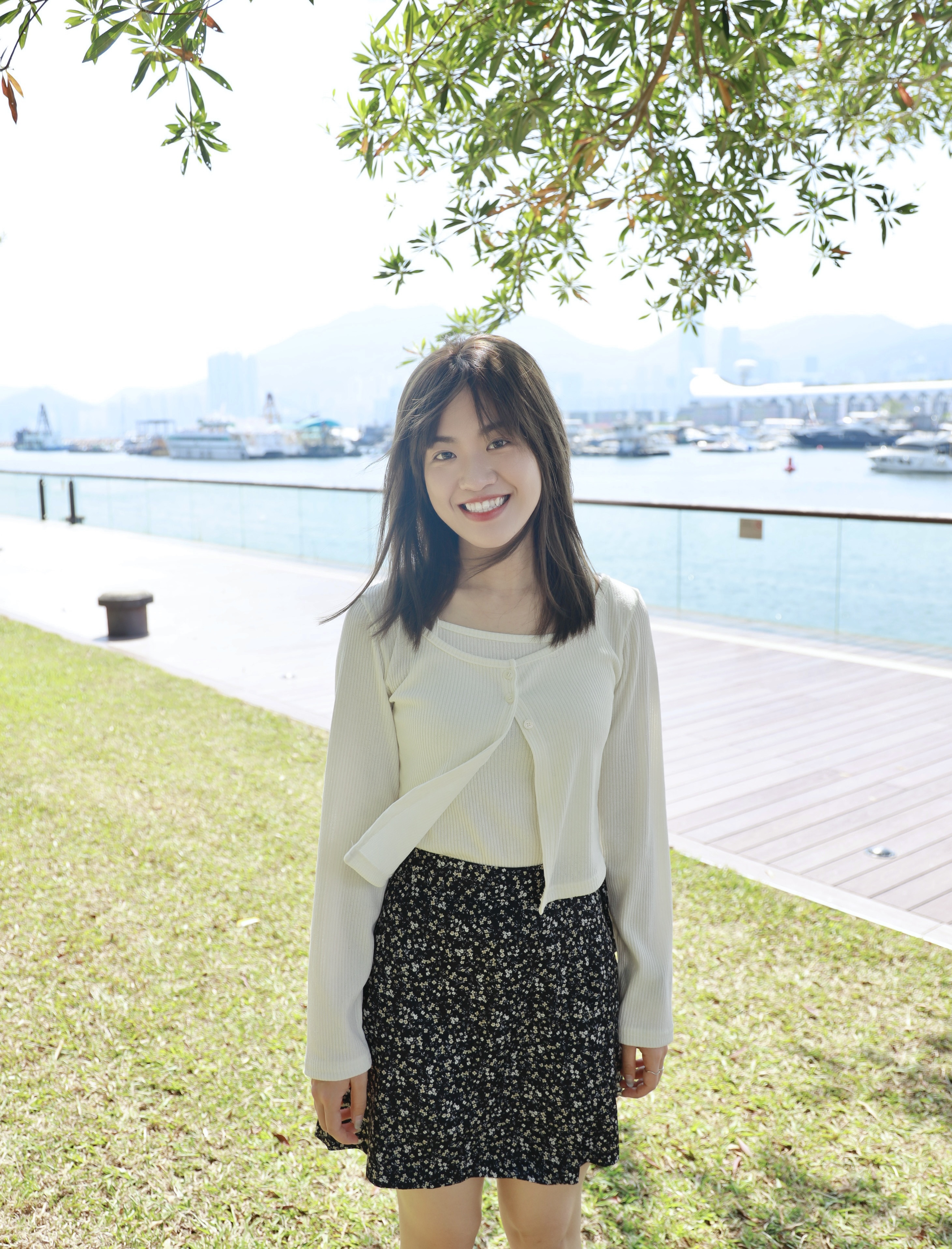 ||TOP587|| 背心連外套圓領三鈕SET裝