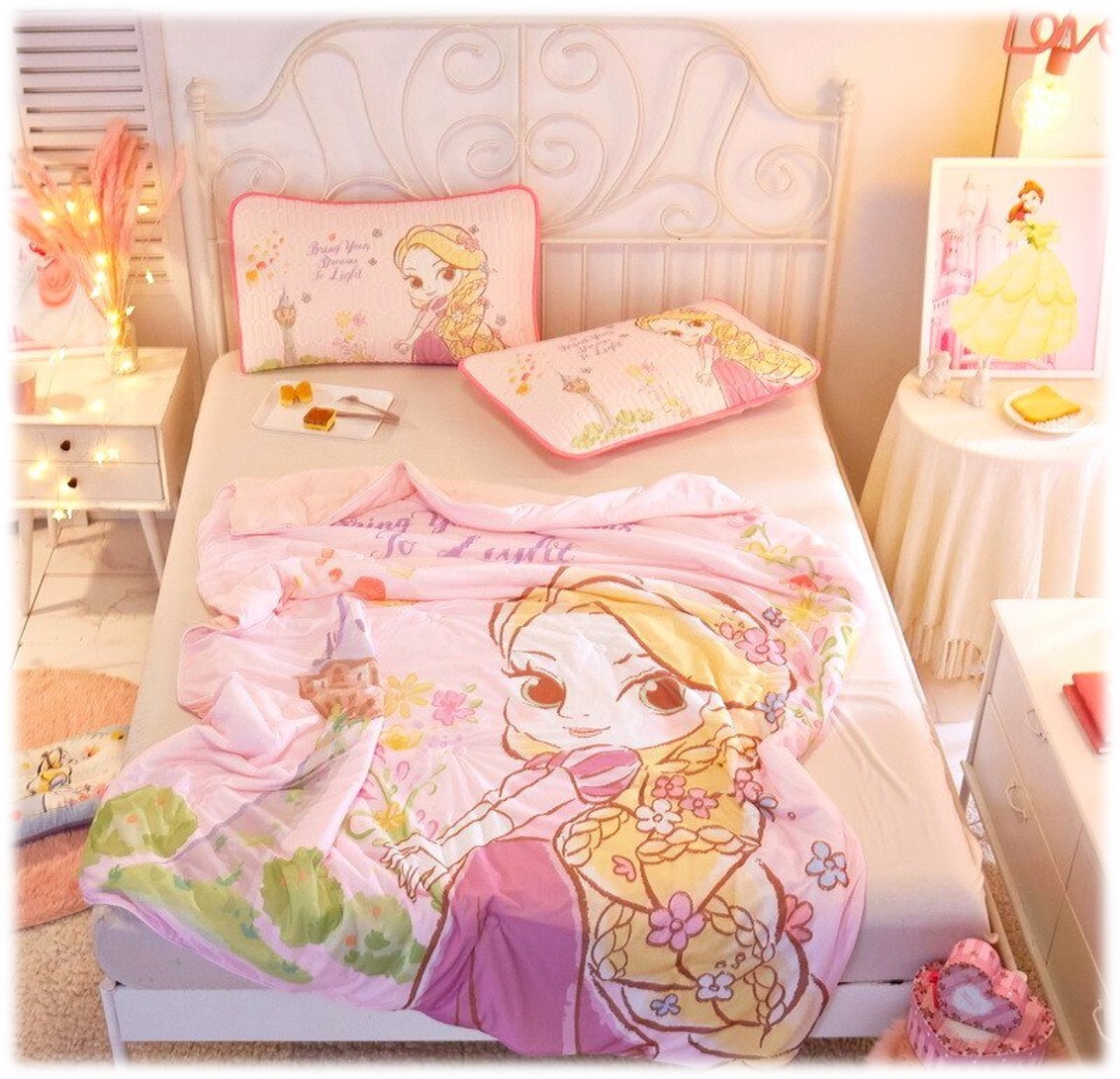 迪士尼公主 輕柔凉感冷氣被 冰涼被 | 長髮公主