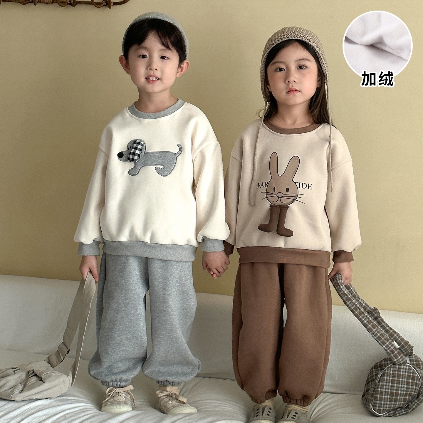 狗狗兔兔保暖加絨套裝