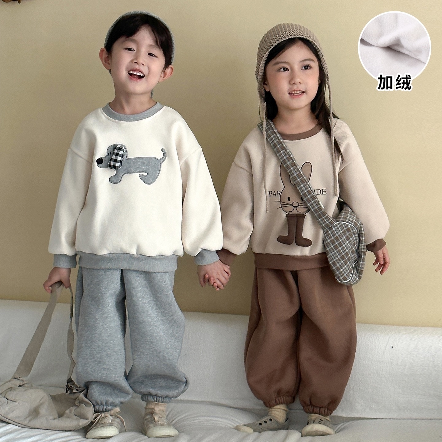 狗狗兔兔保暖加絨套裝