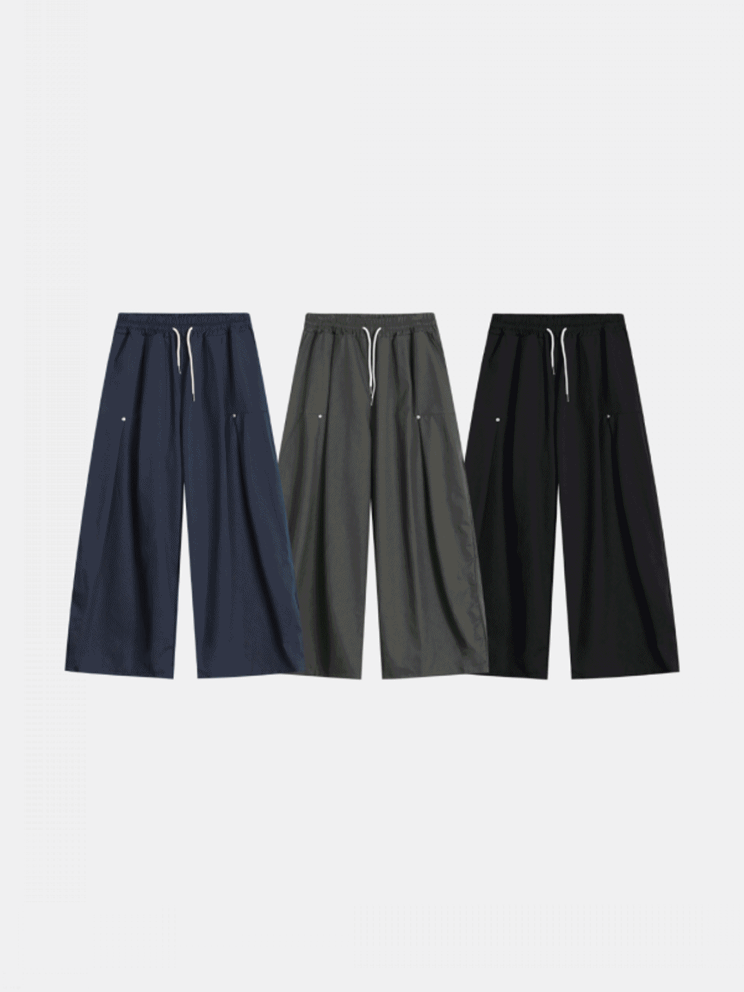 鉚釘褶襉工作褲