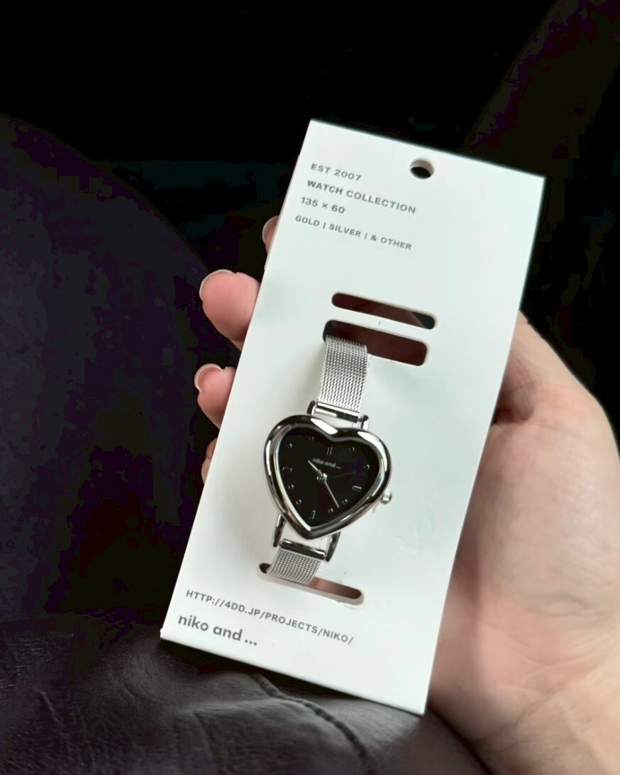日本 niko and... 愛心手錶 心型 復古 共3色
