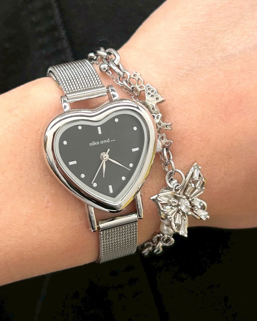 日本 niko and... 愛心手錶 心型 復古 共3色