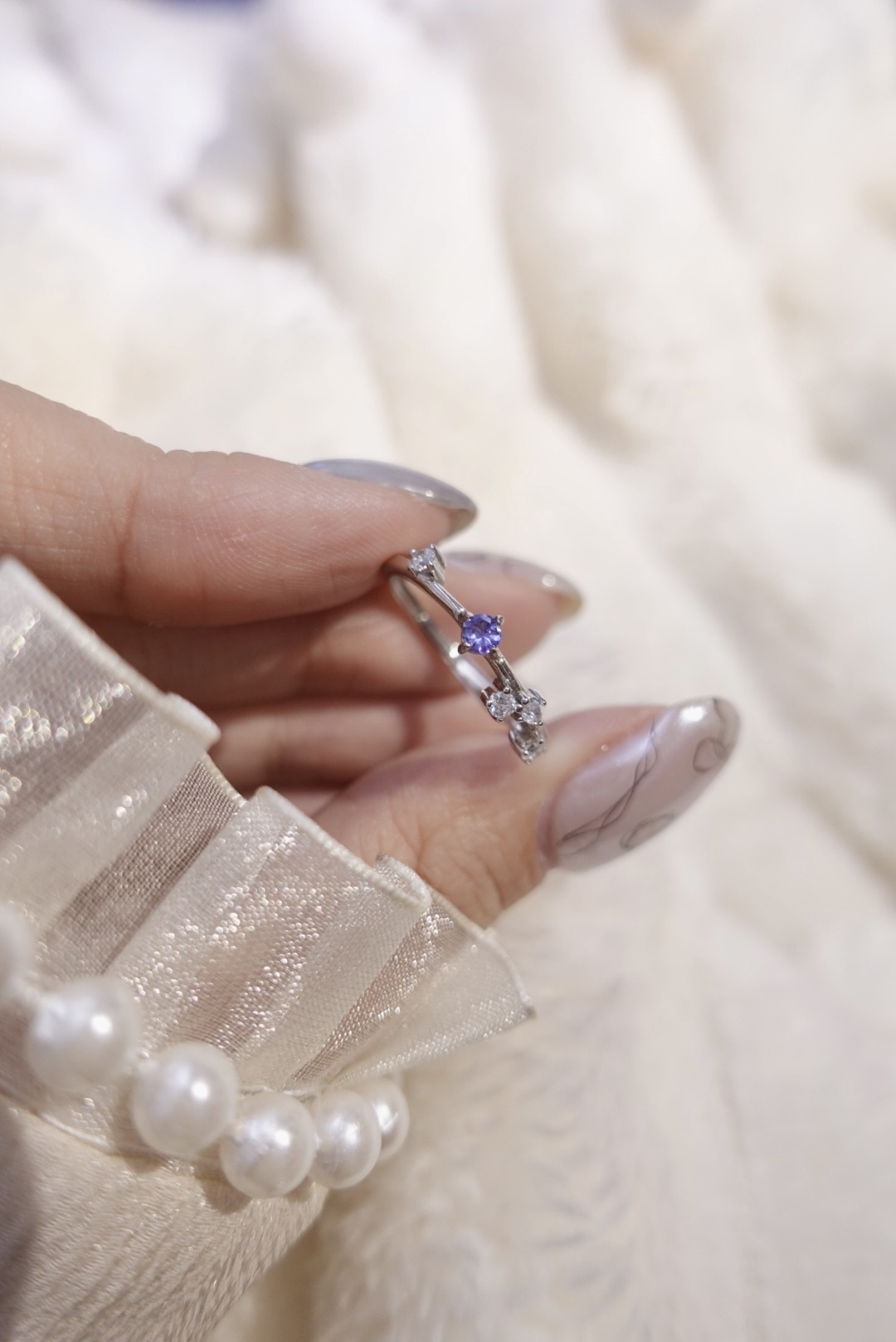 《 預購 》坦桑石精緻戒指