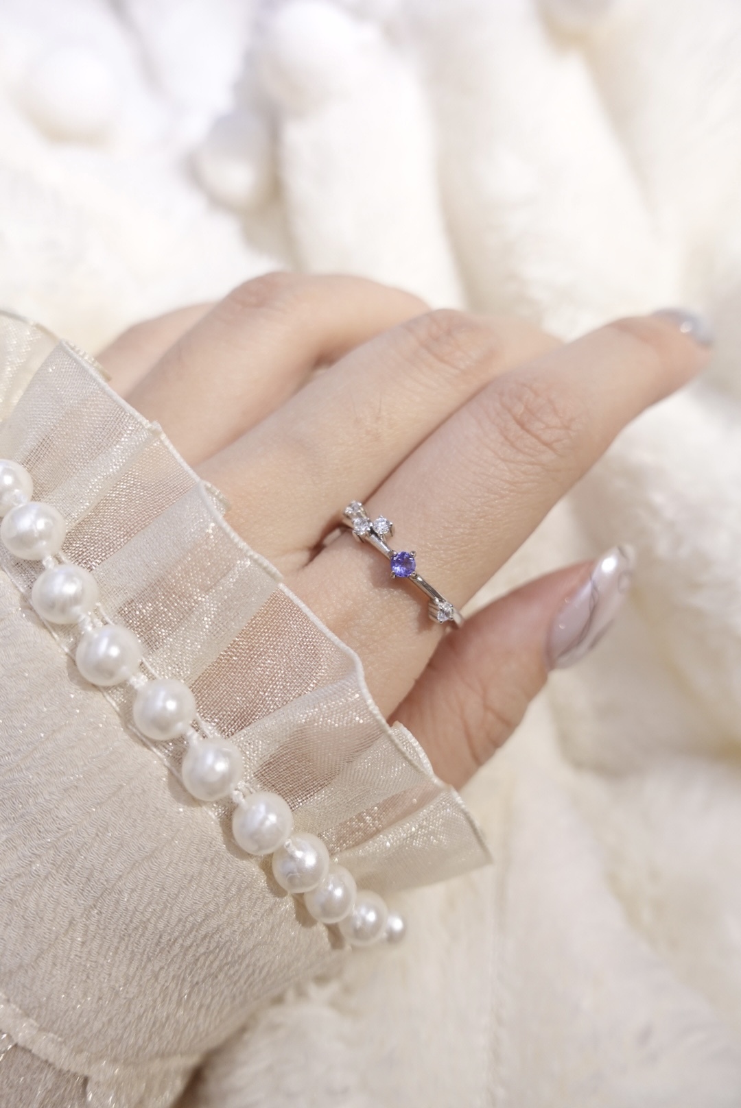 《 預購 》坦桑石精緻戒指