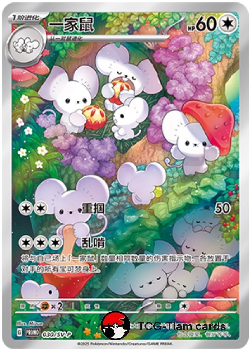 POKEMON SIMPLIFIED CHINESE PROMO 030/SV-P 一家鼠