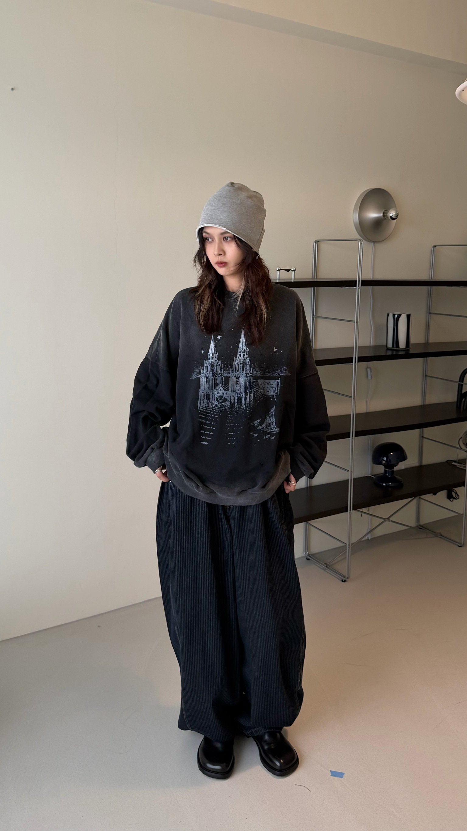 洗舊古堡大學Tee(毛巾料）