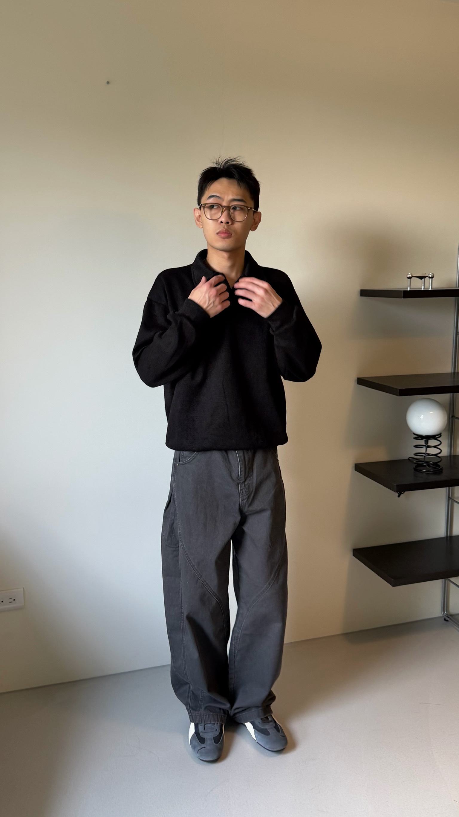 輕盈編織簡約polo☝🏻