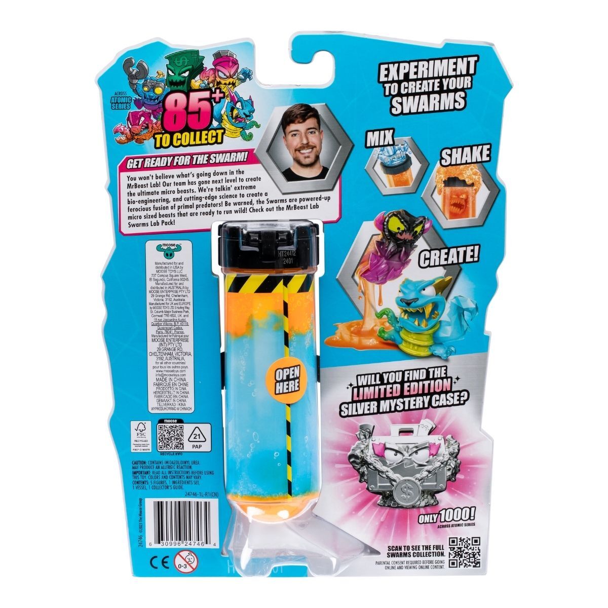 MRBEAST LAB 微生物原子試管 5件裝