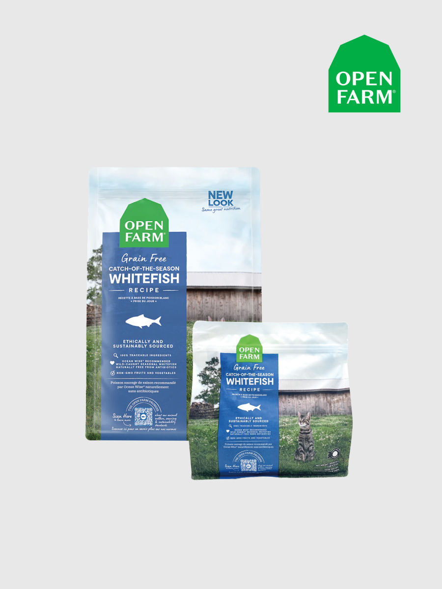 【OPEN FARM 開放農場】自然農選無穀寵糧 全齡貓｜野撈季節白魚