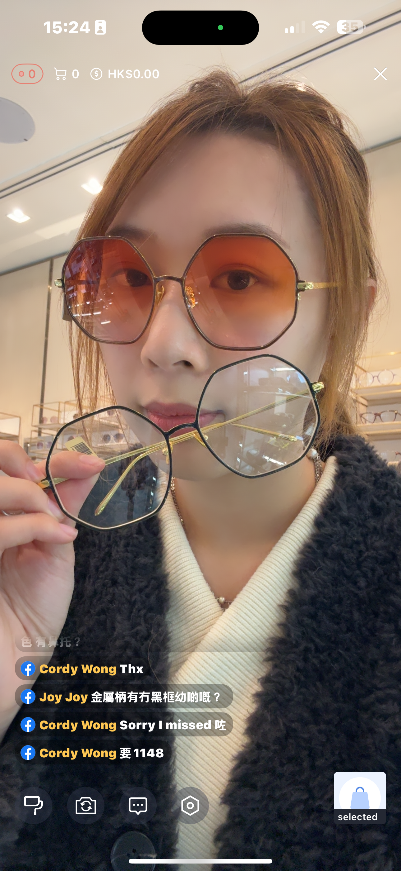 Linda Farrow LFL1148 brown sunglasses