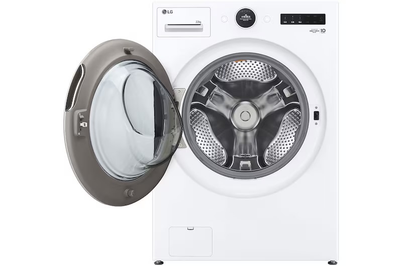 22公斤滾筒洗衣機｜冰瓷白｜AI DD™ 蒸洗脫-WD-S22FW