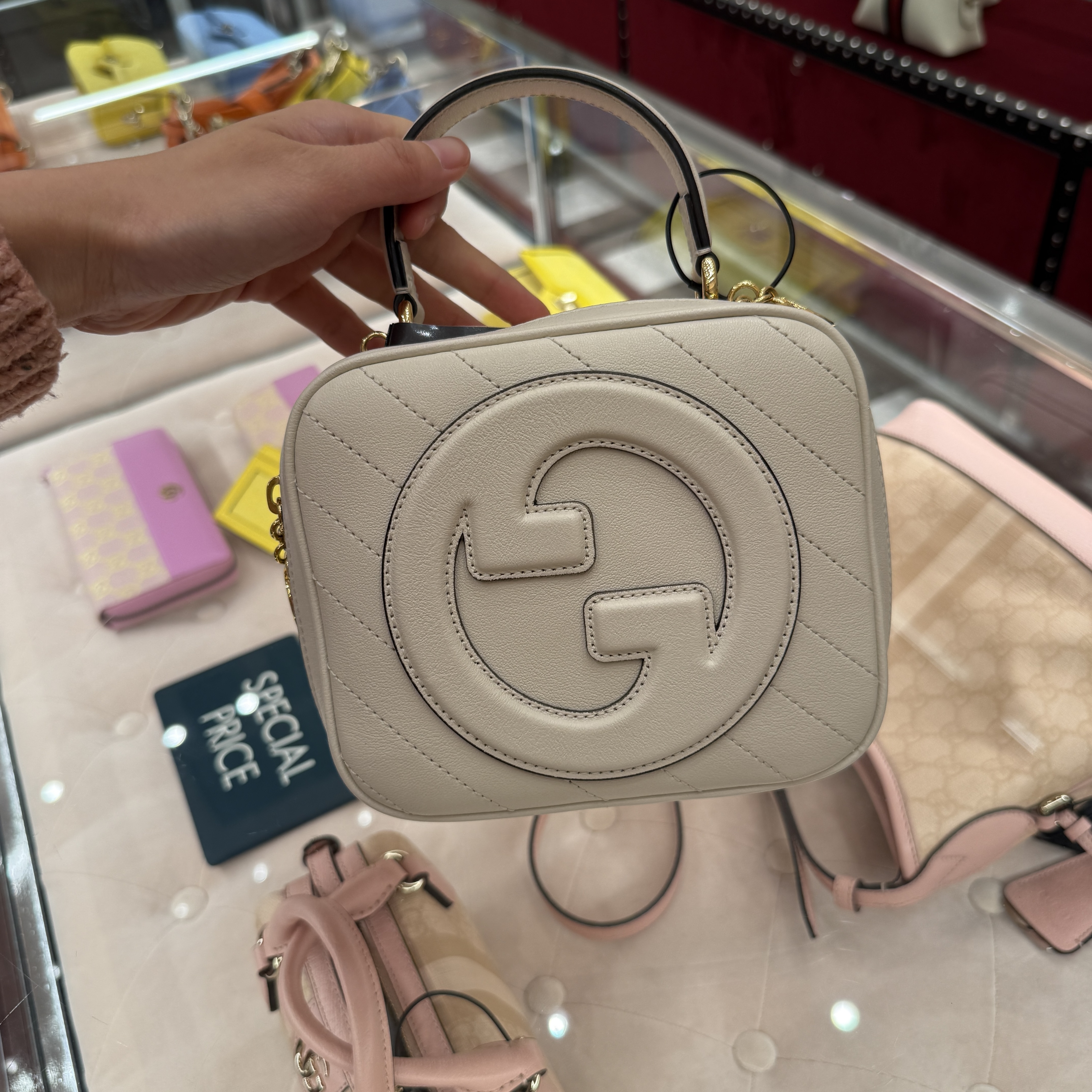 Gucci Blondie Top Handle bag Cream 744434