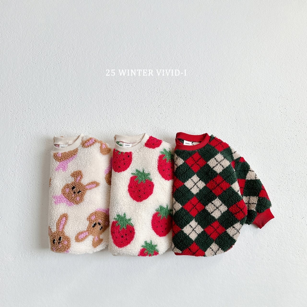 Vivid-i Fleece Pattern Sweatshirt