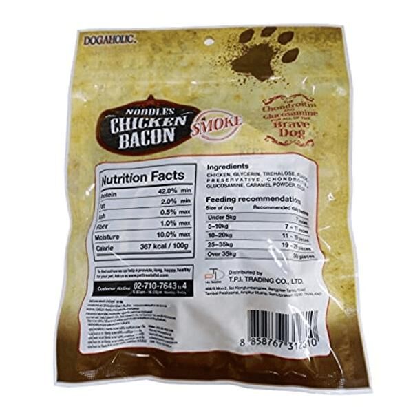 泰國Dogaholic 雞肉煙燻煙肉片 狗零食 130 g