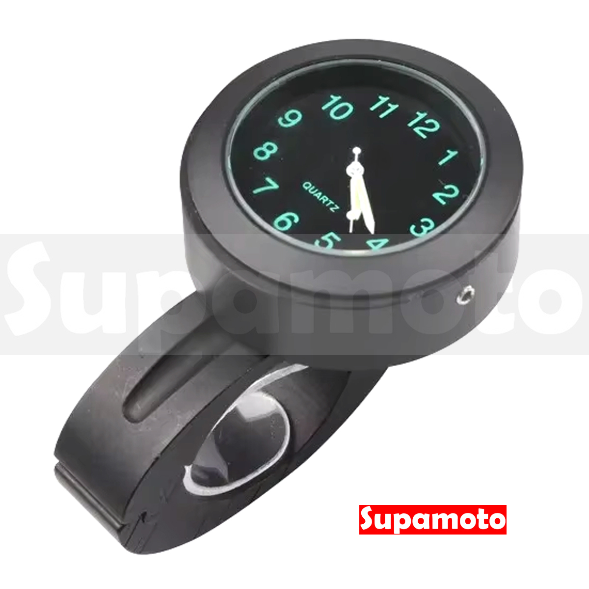 -Supamoto- 車把時鐘-B車把款 (通用/改裝/手把/機車/重機/時間/握把/裸把/手錶)