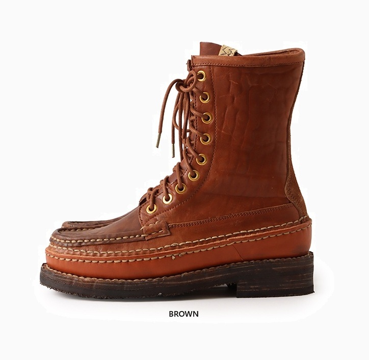 VISVIM GRIZZLY CAMPER HI-FOLK - BROWN PRE ORDER ITEM (預訂中)