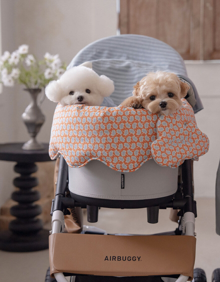 OPAAAP 雲朵推車圍墊＿磚紅霧灰