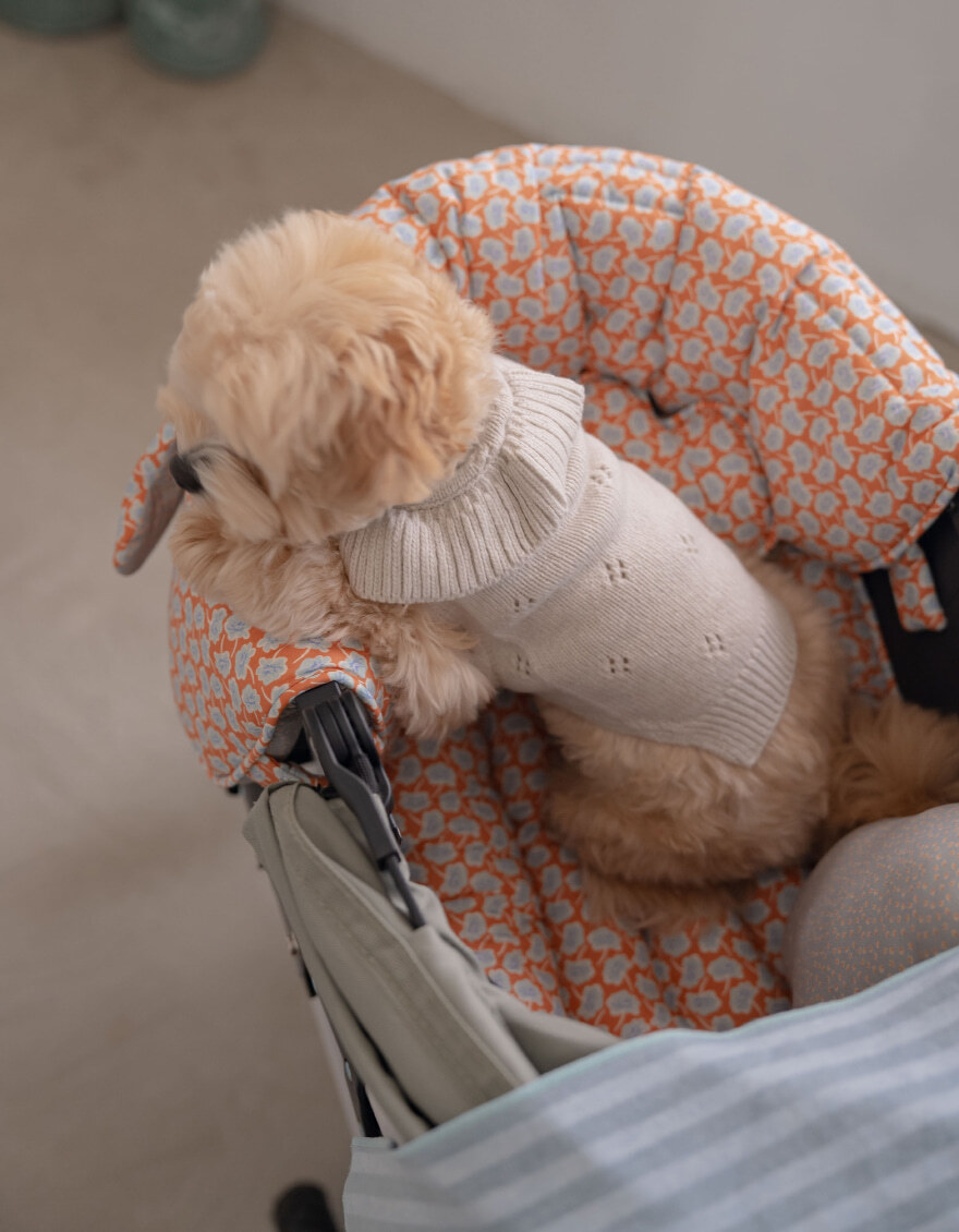 OPAAAP 雲朵推車圍墊＿磚紅霧灰