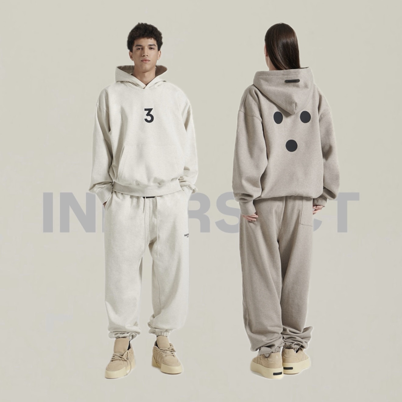 陳冠希 Clot INNERSECT 三生萬物 FOG ESSENTIAL 胸口數字3 後三點 帽Tee 連帽上衣 INN24FWTHD112