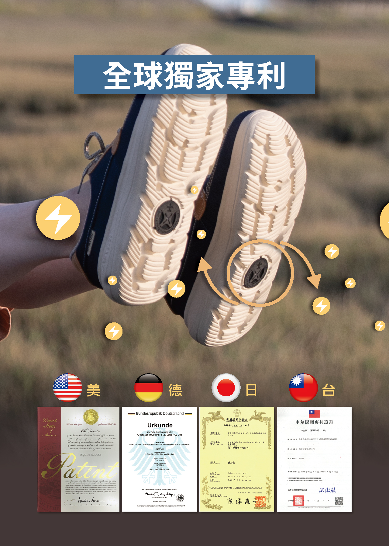 USTINI 我挺你健康鞋 水土服氣綁帶布鞋 全球獨家專利 美國 德國 日本 台灣