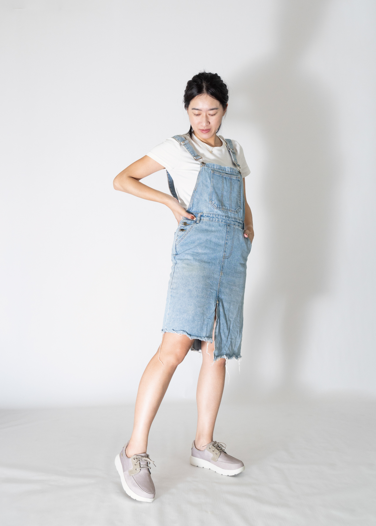 USTINI 我挺你健康鞋 水土服氣綁帶布鞋 木質卡 實穿照1