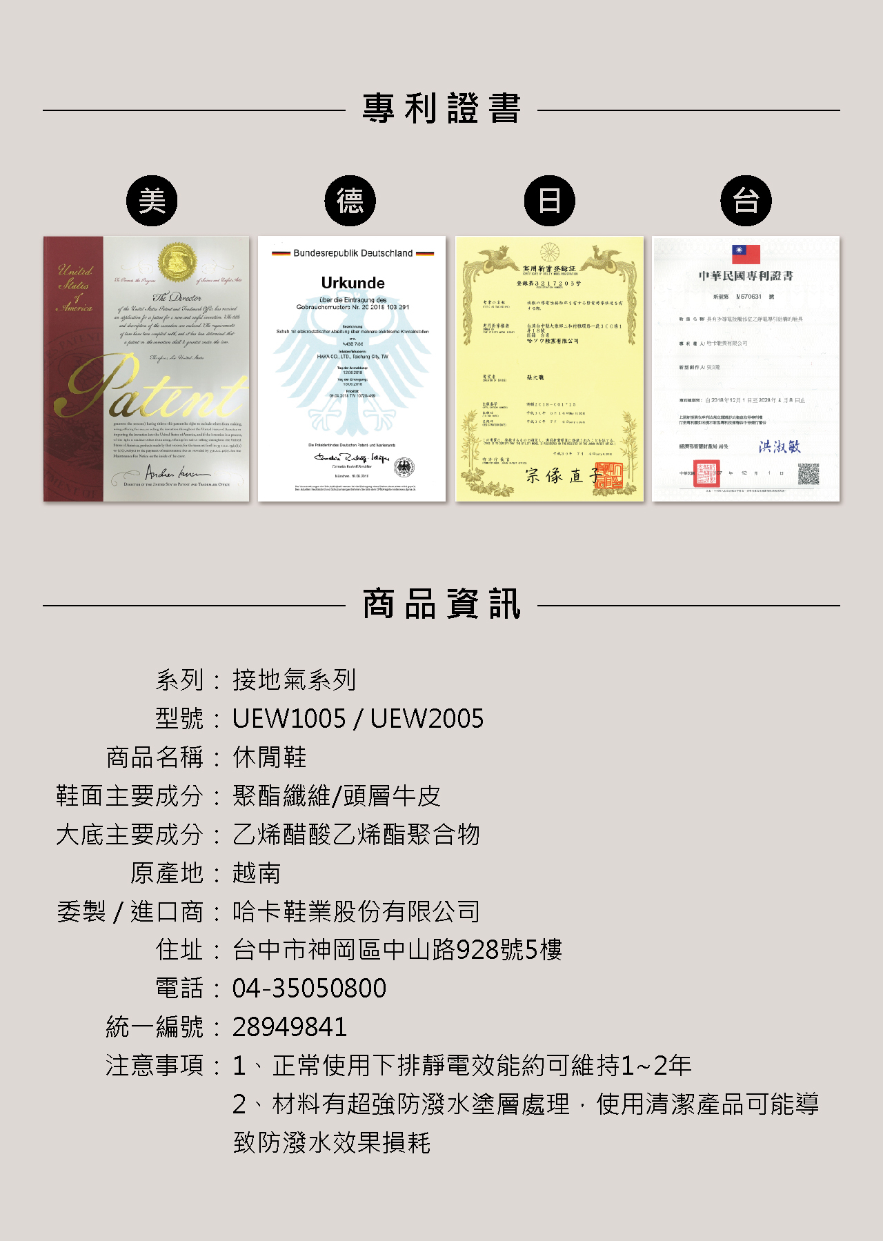 USTINI 我挺你健康鞋 水土服氣綁帶布鞋 規格