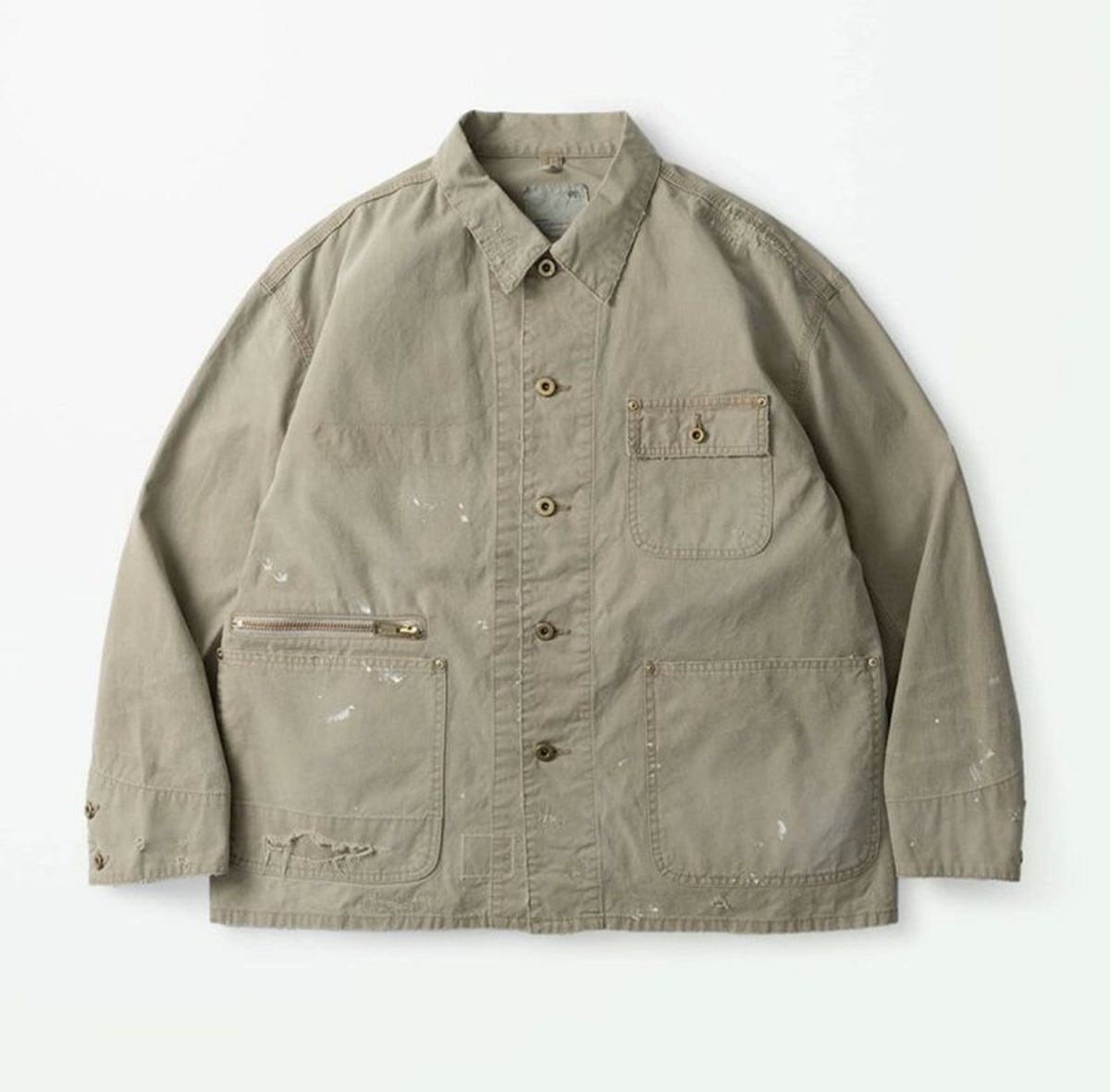 MADNESS 2025 THRASHED WORK JACKET REGULAR *MADE IN JAPAN - BEIGE PRE ORDER ITEM (預訂中)