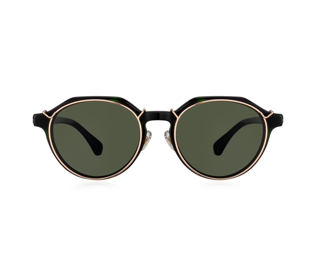 快拆式磁吸皇冠型圓框 2 in 1 高CP值磁吸式太陽鏡 - 三色可選