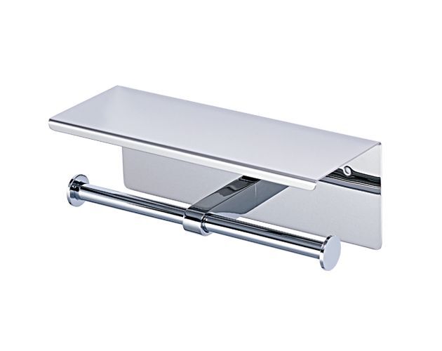 凱薩衛浴 雙衛生紙架(附平台)Q6304