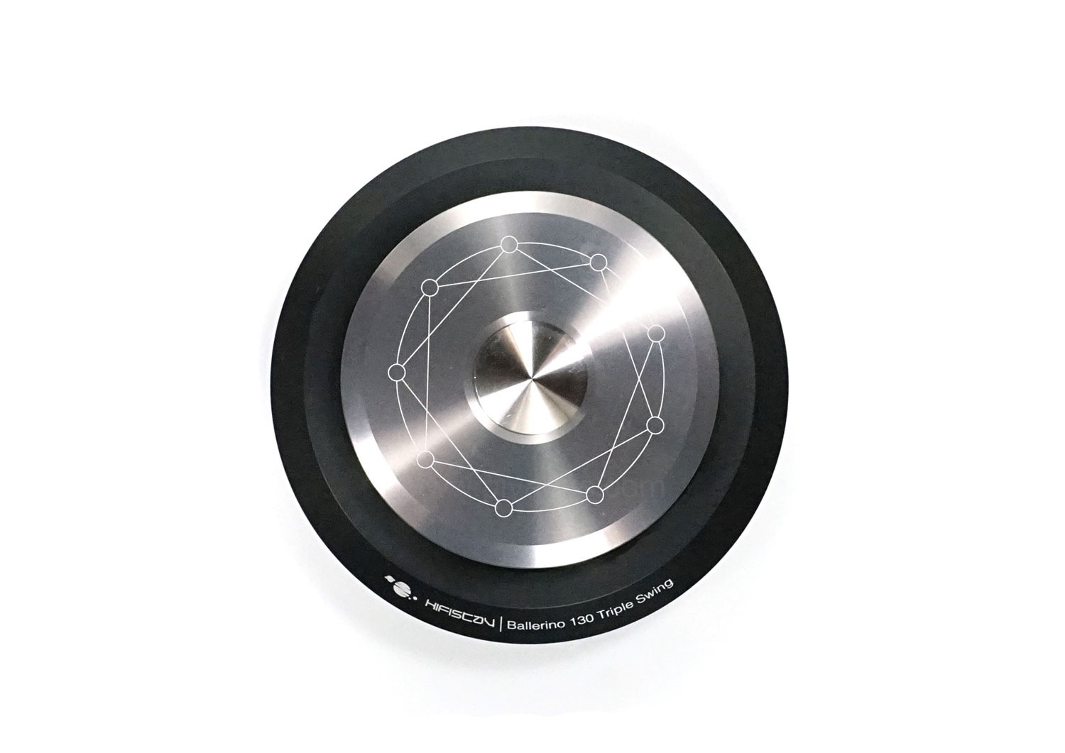 HiFiStay BALLERINO Triple Swing 130 中央腳錐承接位置與頂座俯視外觀