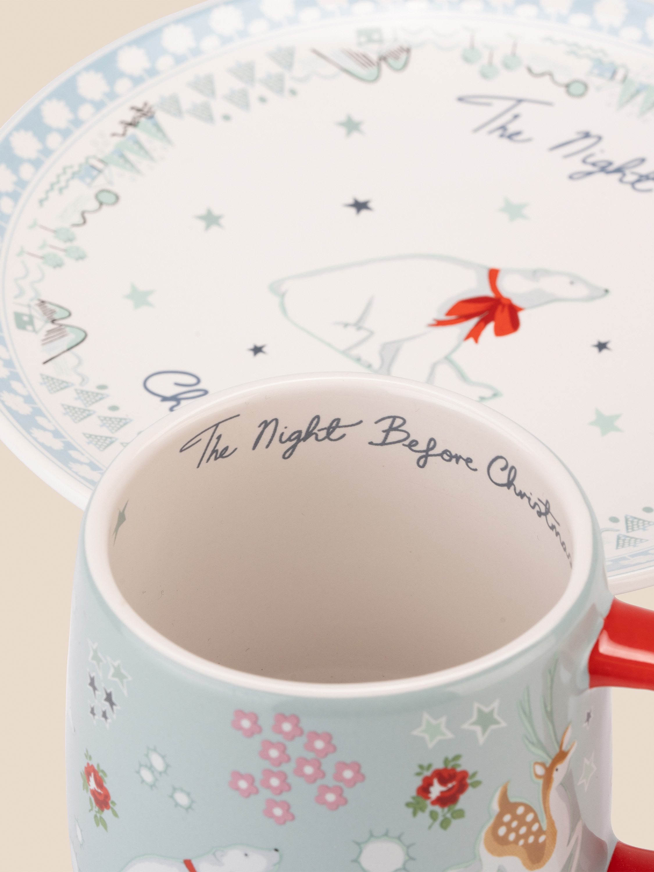 Christmas Magical Animals 英式迷你牛奶杯盤組