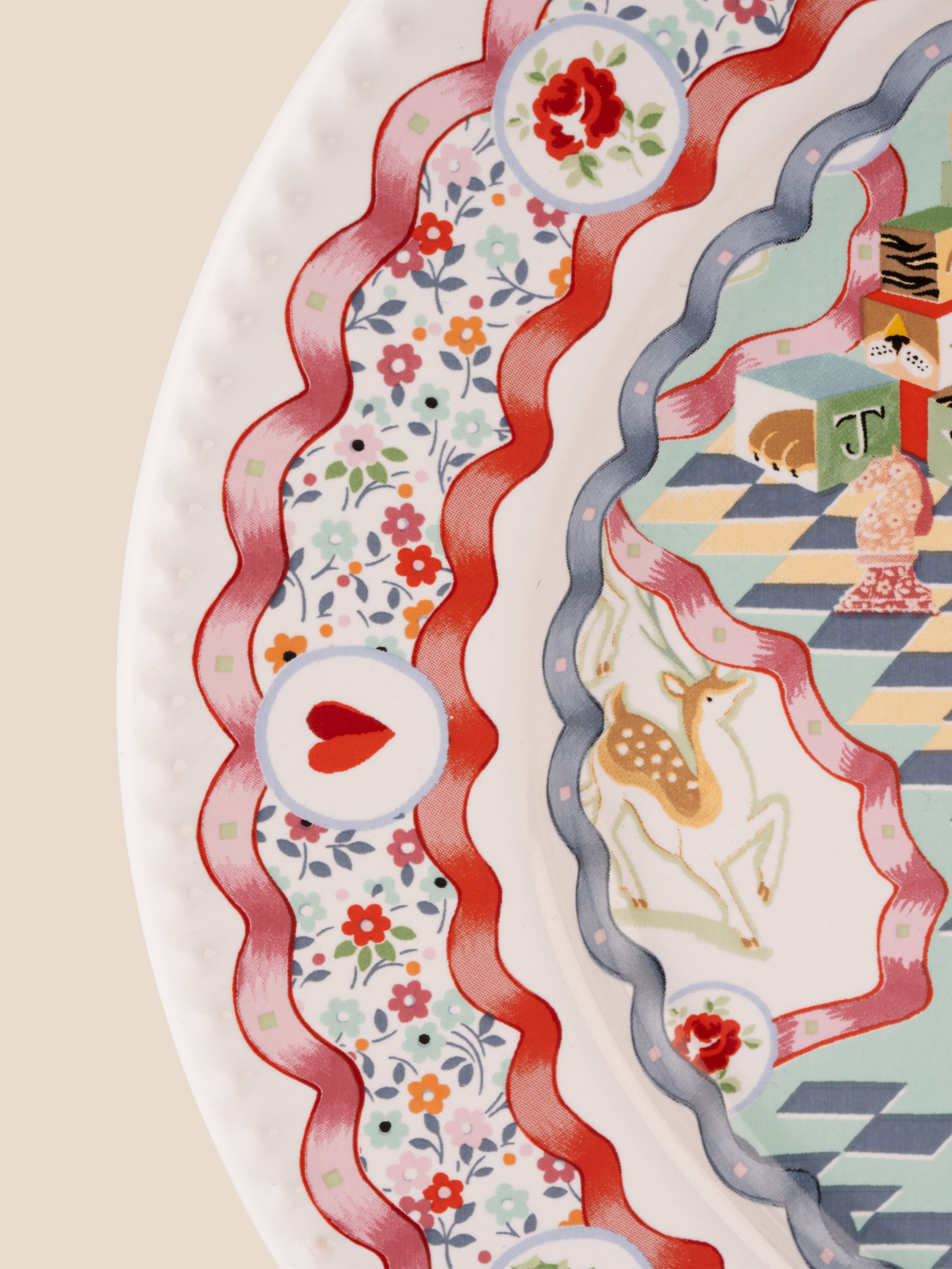 Christmas Journey 陶瓷橢圓盤