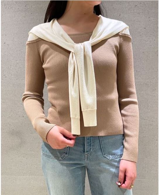 [預購]折扣LILY BROWN 水手領層次感針織衫